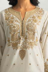 Viscose Raw Silk Embroidered Co-Ord Set