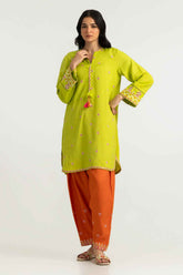 Viscose Raw Silk Embroidered Co-Ord Set