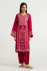 Viscose Raw Silk Embroidered Co-Ord Set