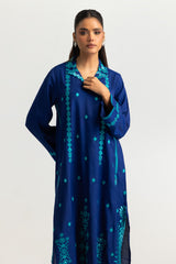 Viscose Rawsilk Embroidered Shirt