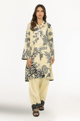 Cambric Printed Co-Ord Set With Embroidered