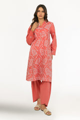 Cambric Embroidered Co-Ord Set