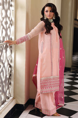 3-PC Embroidered Cotton Net CMA-5-235
