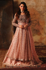 3-PC Embroidered Net STM-5-06- Rose Gold