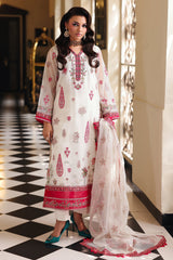3-PC Embroidered Cotton Net CMA-5-237