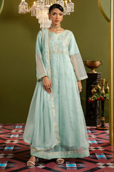 Frock With Trousers & Dupatta - 0715 - Asian Style House