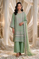 Embroidered Kurta Dupatta Trouser - 0763