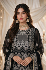 Embroidered Kurta Dupatta Trouser - 0766