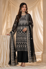 Embroidered Kurta Dupatta Trouser - 0766