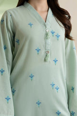 Embroidered Kurta Trouser - 1974
