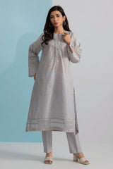 Embroidered Kurta Trouser - 1976