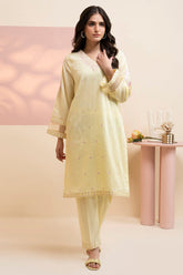 Embroidered Kurta Trouser - 2521
