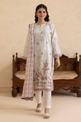 Embroidered Kurta Dupatta Trouser - 1457 - Asian Style House