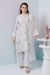 Embroidered Kurta Dupatta Trouser - 2646 - Asian Style House