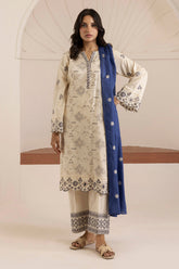 Embroidered Kurta Dupatta Trouser - 2836
