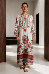 Printed Kaftaan Dress - 3077