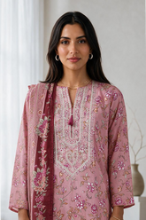 Embroidered Kurta Dupatta - 1941 - Asian Style House