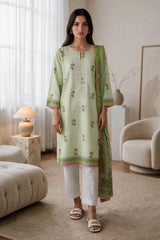 Embroidered Kurta Dupatta - 1942