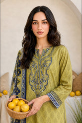 Embroidered Kurta Dupatta - 2666 - Asian Style House
