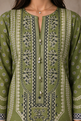 Embroidered Kurta Trouser - 2874