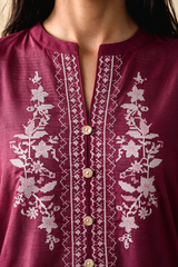 Embroidered Kurta Trouser - 3327
