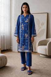 Embroidered Kurta Trouser - 3347 - Asian Style House