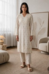 Embroidered Kurta Trouser - 3703 - Asian Style House
