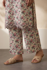 Embroidered Kurta Trouser - 3704