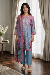 Embroidered Kurta Dupatta Trouser - 1963 - Asian Style House