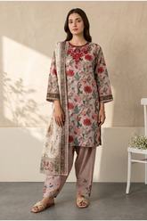 Embroidered Kurta Dupatta Trouser - 2197