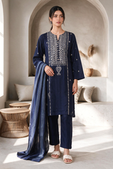 Embroidered Kurta Dupatta Trouser - 2211