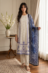 Embroidered Kurta Dupatta Trouser - 2207