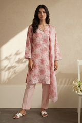 Embroidered Kurta Dupatta Trouser - 2528