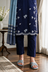 Embroidered Kurta Dupatta Trouser - 2529