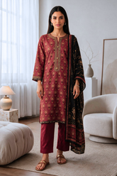Embroidered Kurta Dupatta Trouser - 2536 - Asian Style House