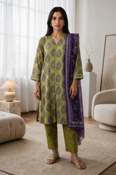 Kurta Dupatta Trouser - 3182 - Asian Style House