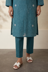 Embroidered Kurta Dupatta Trouser - 3202