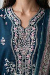 Embroidered Kurta Dupatta Trouser - 3215