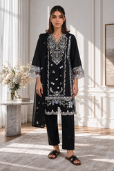 Embroidered Kurta Dupatta Trouser - 3276