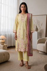 Embroidered Kurta Dupatta Trouser - 3280