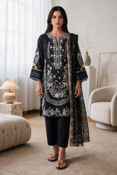 Embroidered Kurta Dupatta Trouser - 3364 - Asian Style House