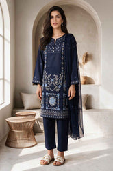 Embroidered Kurta Dupatta Trouser - 3404