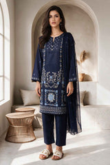 Embroidered Kurta Dupatta Trouser - 3404
