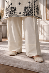 Embroidered Kurta Dupatta Trouser - 3409