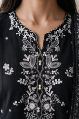 Embroidered Kurta Dupatta Trouser - 3414