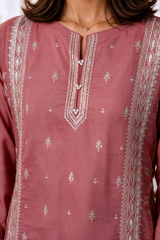Embroidered Kurta Dupatta Trouser - 3418