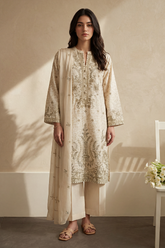 Embroidered Kurta Dupatta Trouser - 3727
