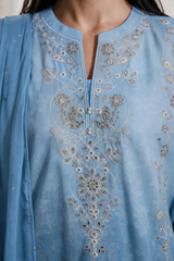 Embroidered Kurta Dupatta Trouser - 3736