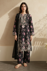 Embroidered Kurta Dupatta Trouser - 3748