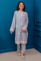 Embroidered Kurta Trouser - 3350